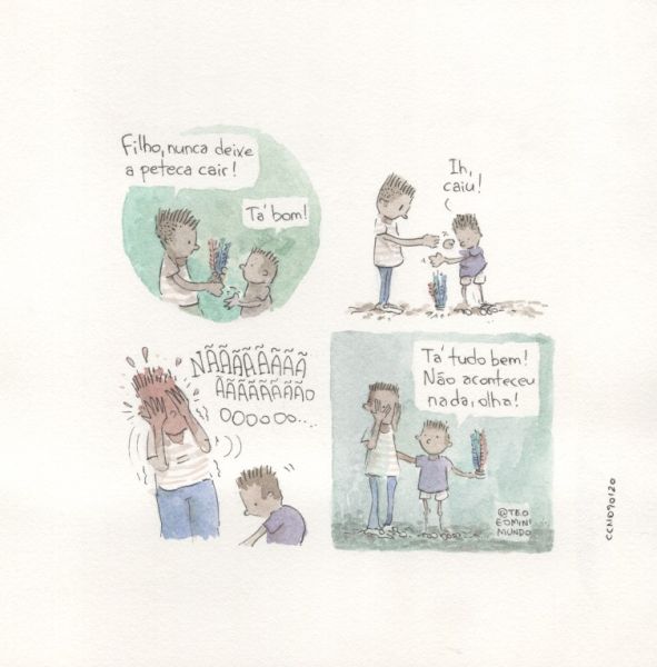 “Filho, nunca deixe a peteca cair!”